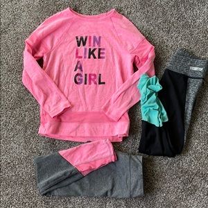 Girls size 7/8 workout set